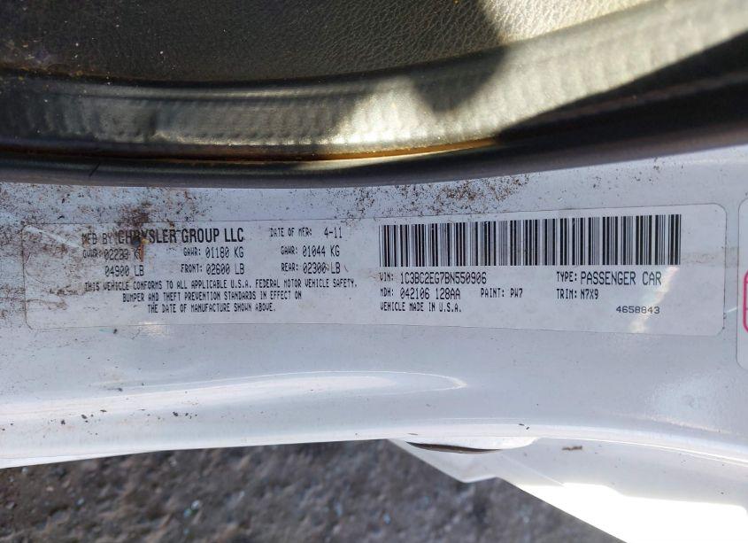 Photo 9 of 2011 Chrysler 200 TOURING (VIN 1C3BC2EG7BN550906)