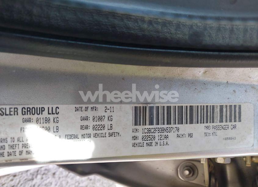 Photo 9 of 2011 Chrysler 200 LIMITED (VIN 1C3BC2FB3BN537170)