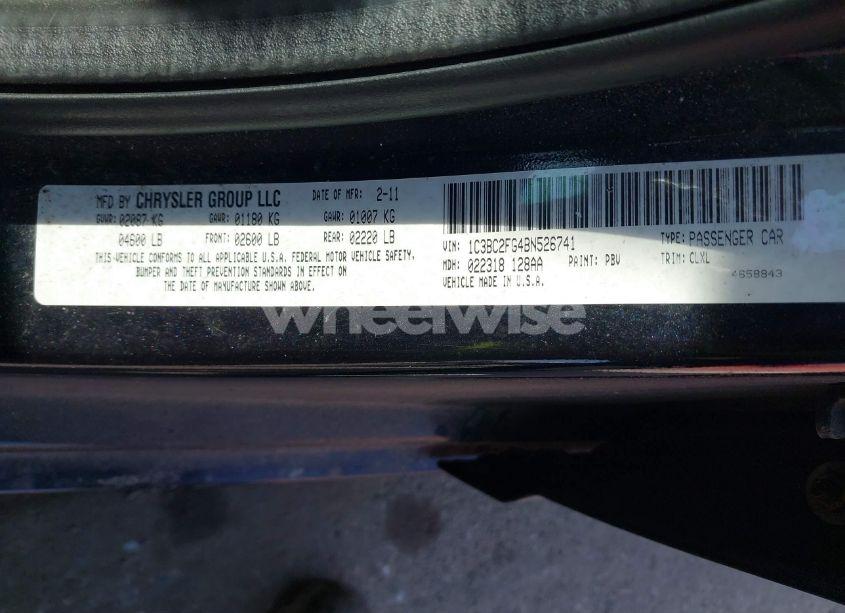 Photo 9 of 2011 Chrysler 200 LIMITED (VIN 1C3BC2FG4BN526741)