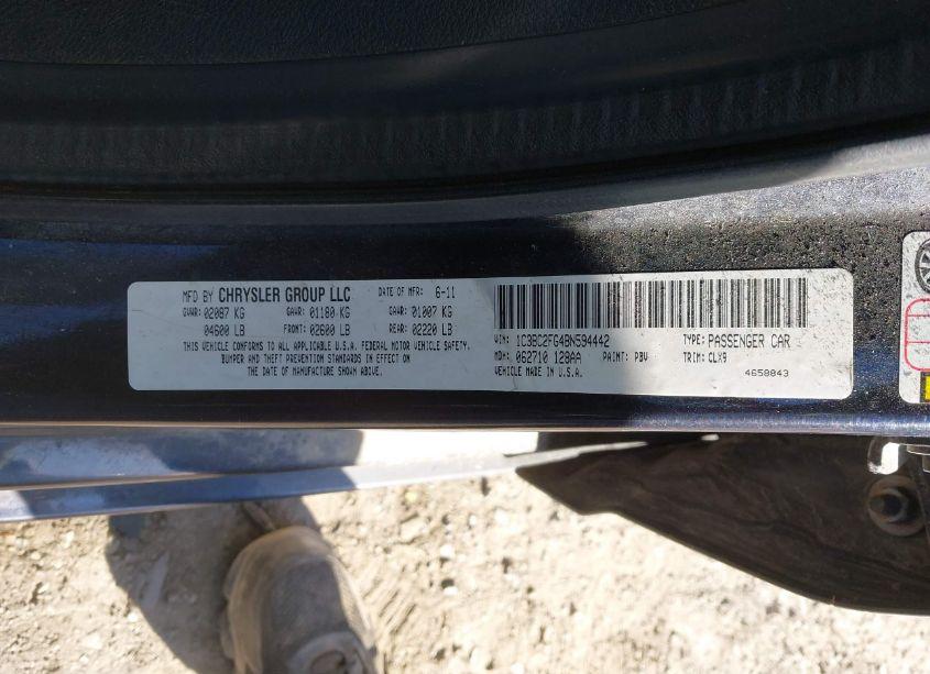 Photo 9 of 2011 Chrysler 200 LIMITED (VIN 1C3BC2FG4BN594442)