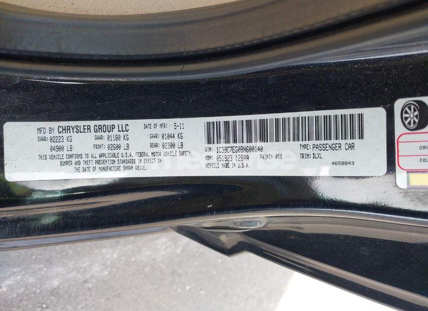 Photo 9 of 2011 Chrysler 200 LIMITED (VIN 1C3BC7EG0BN600140)