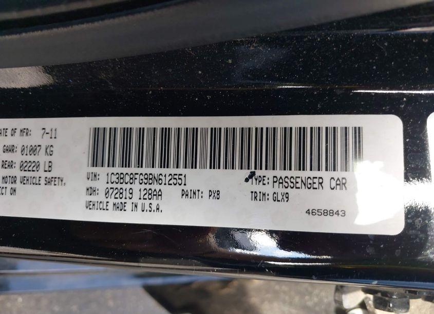 Photo 9 of 2011 Chrysler 200 S (VIN 1C3BC8FG9BN612551)