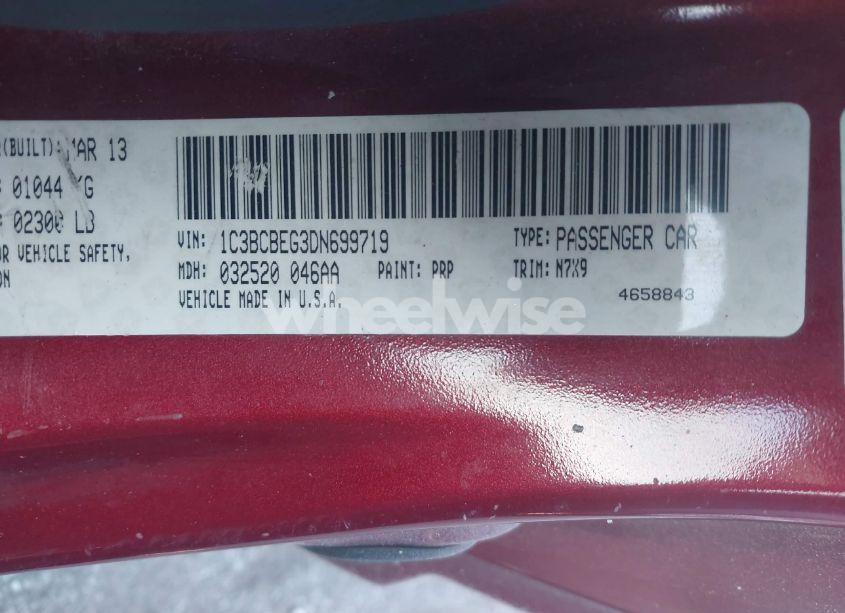 Photo 9 of 2013 Chrysler 200 TOURING (VIN 1C3BCBEG3DN699719)