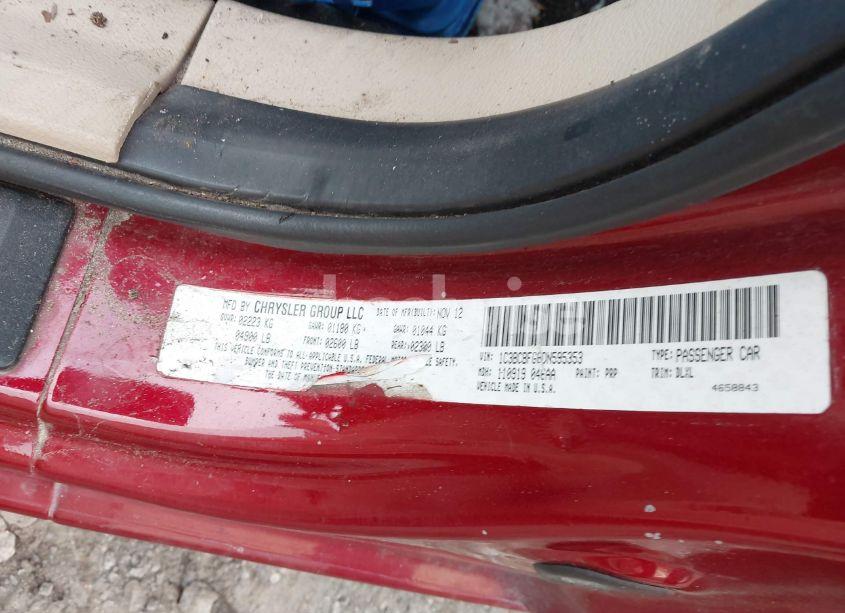 Photo 9 of 2013 Chrysler 200 LIMITED (VIN 1C3BCBFG6DN595353)