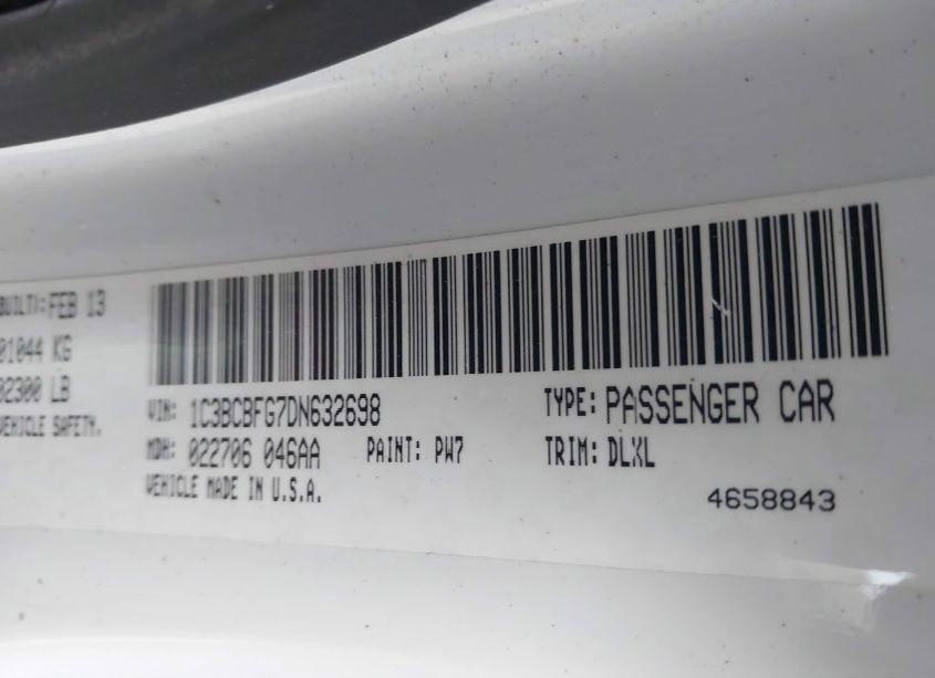 Photo 9 of 2013 Chrysler 200 LIMITED (VIN 1C3BCBFG7DN632698)