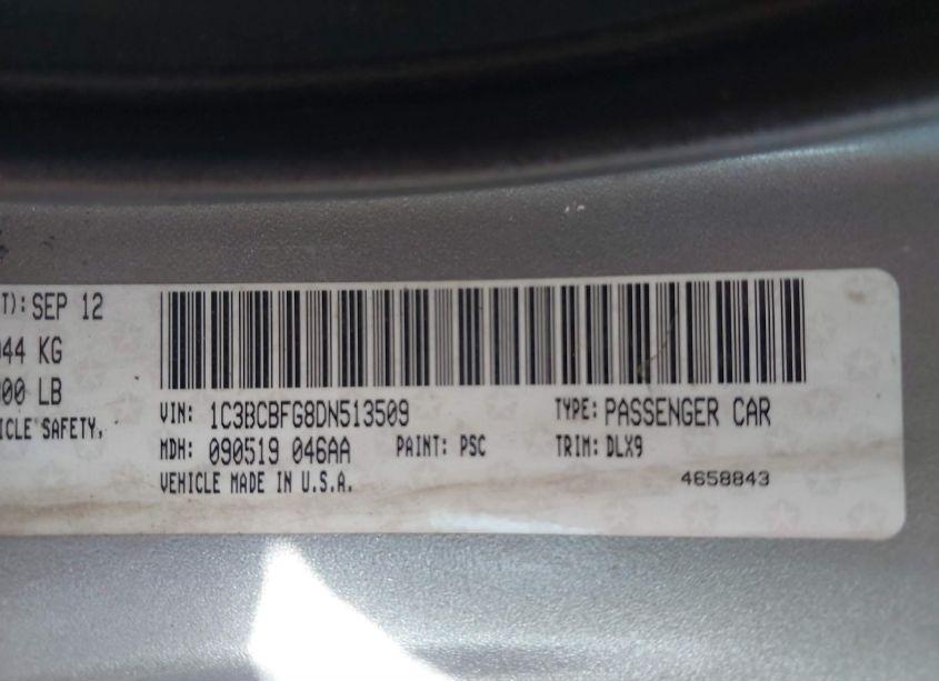 Photo 9 of 2013 Chrysler 200 LIMITED (VIN 1C3BCBFG8DN513509)