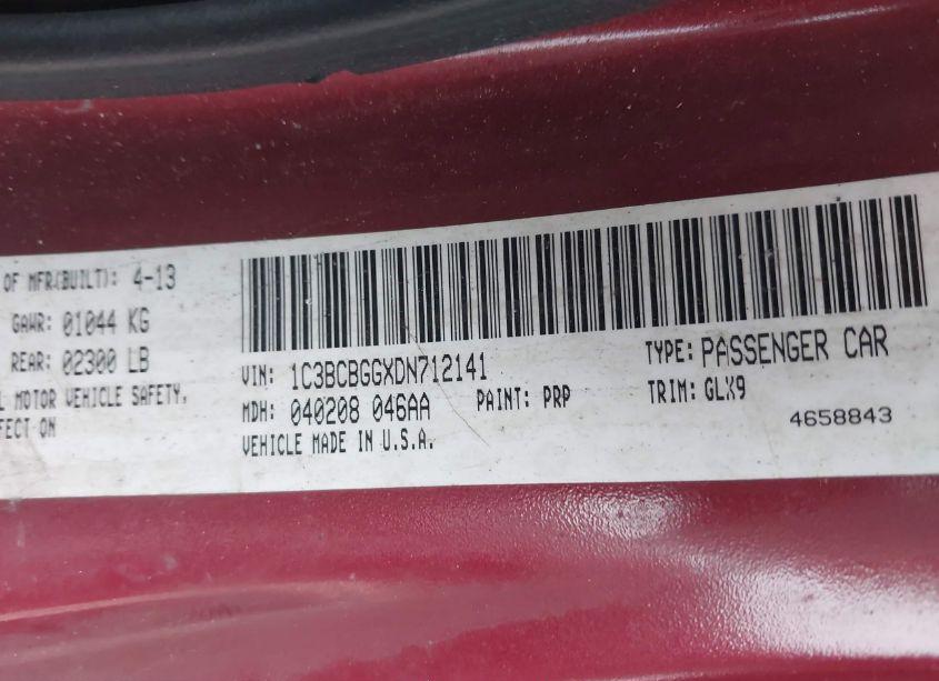 Photo 9 of 2013 Chrysler 200 S (VIN 1C3BCBGGXDN712141)