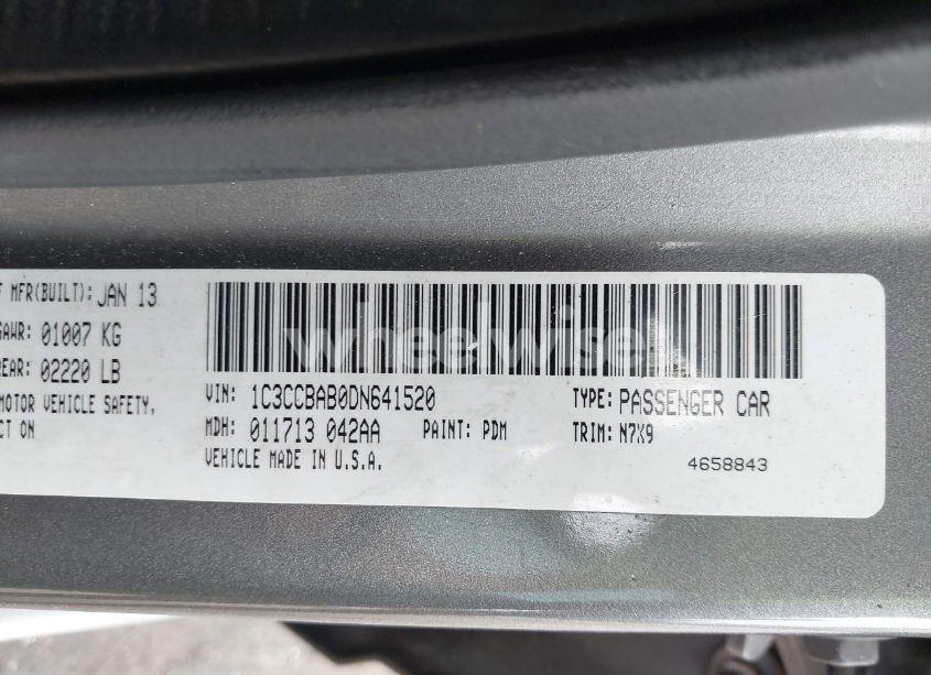 Photo 9 of 2013 Chrysler 200 LX (VIN 1C3CCBAB0DN641520)