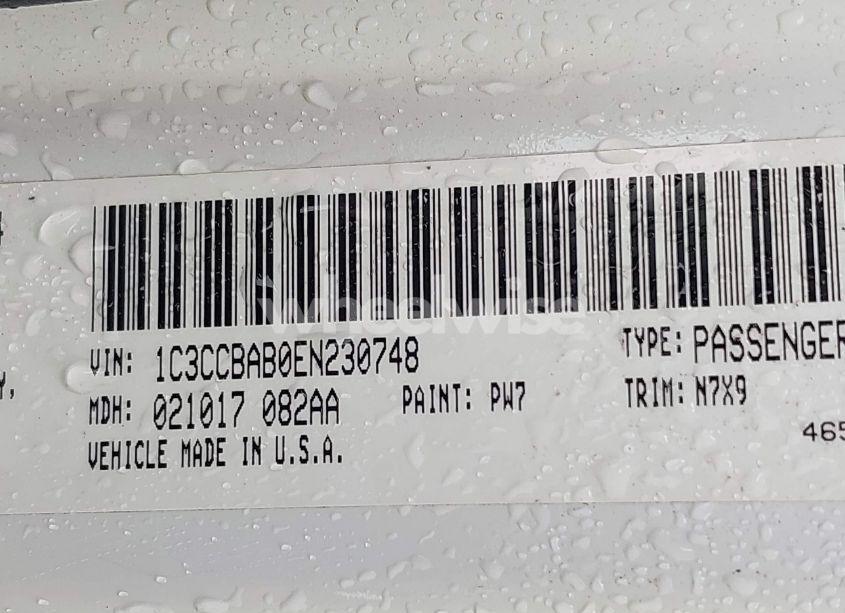 Photo 9 of 2014 Chrysler 200 LX (VIN 1C3CCBAB0EN230748)