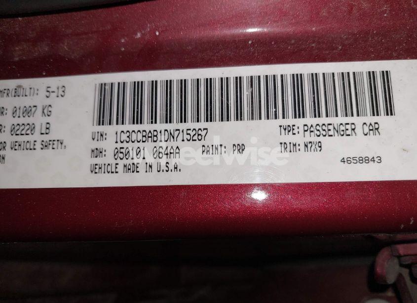 Photo 9 of 2013 Chrysler 200 LX (VIN 1C3CCBAB1DN715267)