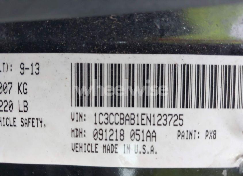 Photo 9 of 2014 Chrysler 200 LX (VIN 1C3CCBAB1EN123725)