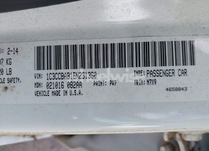 Photo 9 of 2014 Chrysler 200 LX (VIN 1C3CCBAB1EN231360)