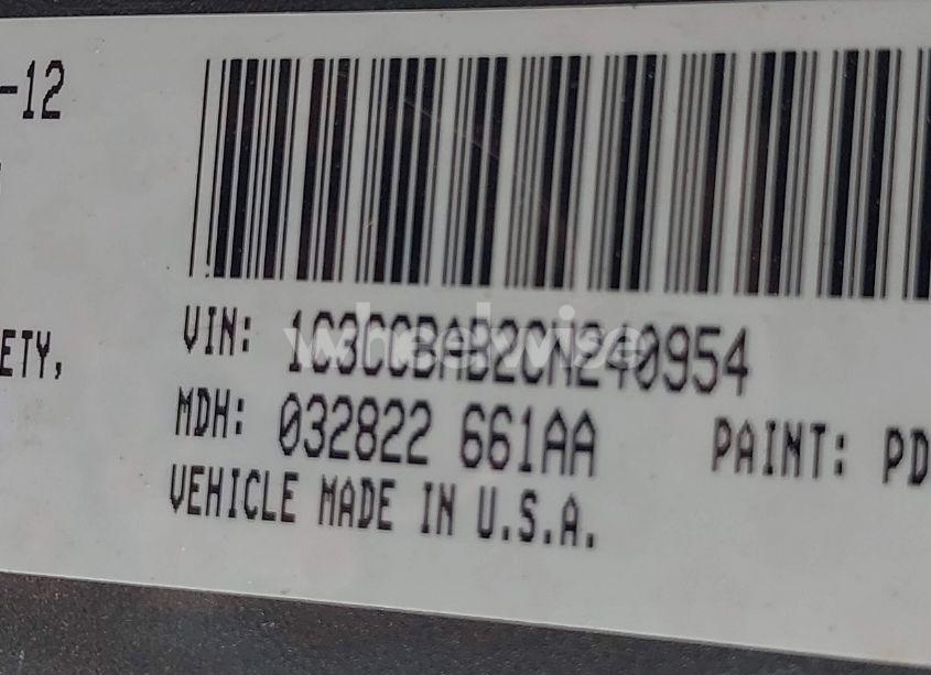 Photo 9 of 2012 Chrysler 200 LX (VIN 1C3CCBAB2CN240954)