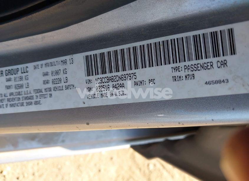 Photo 9 of 2013 Chrysler 200 LX (VIN 1C3CCBAB2DN697975)