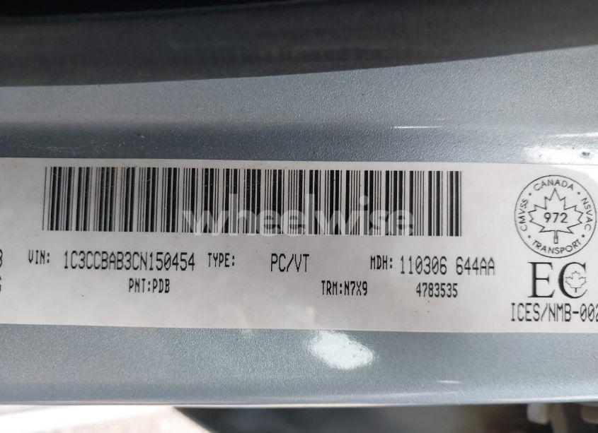 Photo 9 of 2012 Chrysler 200 LX (VIN 1C3CCBAB3CN150454)