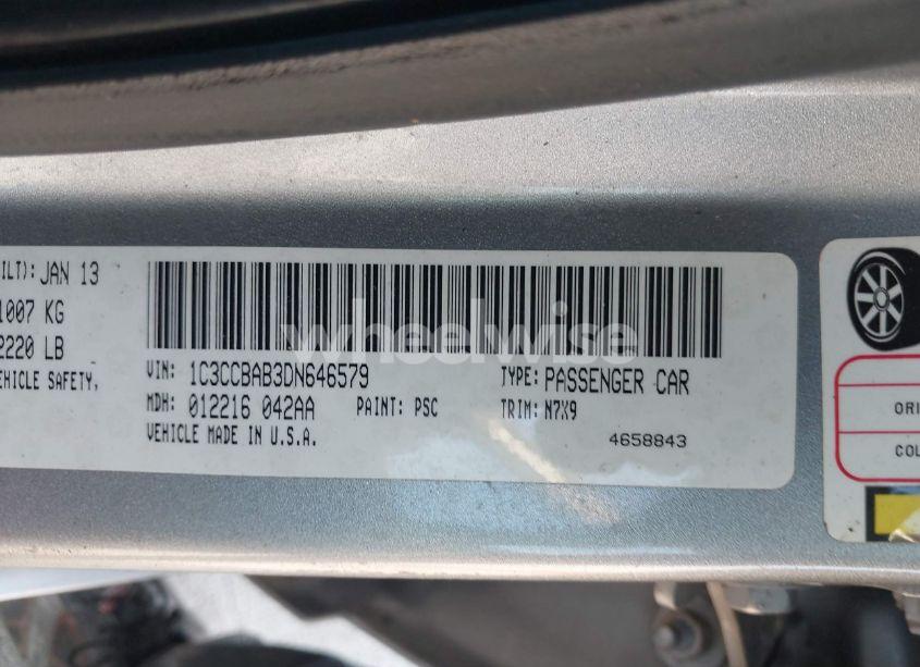 Photo 9 of 2013 Chrysler 200 LX (VIN 1C3CCBAB3DN646579)