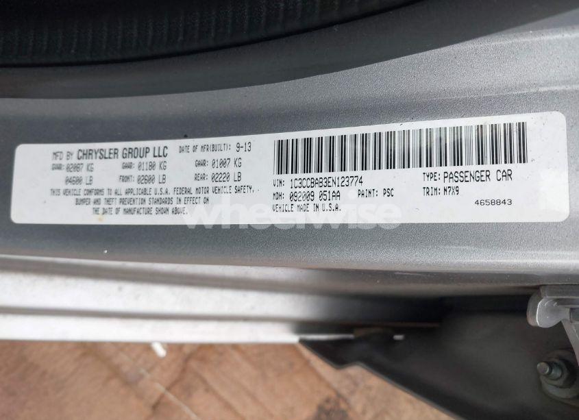 Photo 9 of 2014 Chrysler 200 LX (VIN 1C3CCBAB3EN123774)