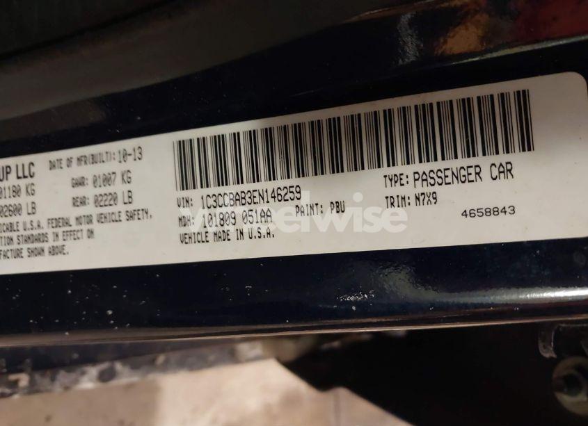 Photo 9 of 2014 Chrysler 200 LX (VIN 1C3CCBAB3EN146259)