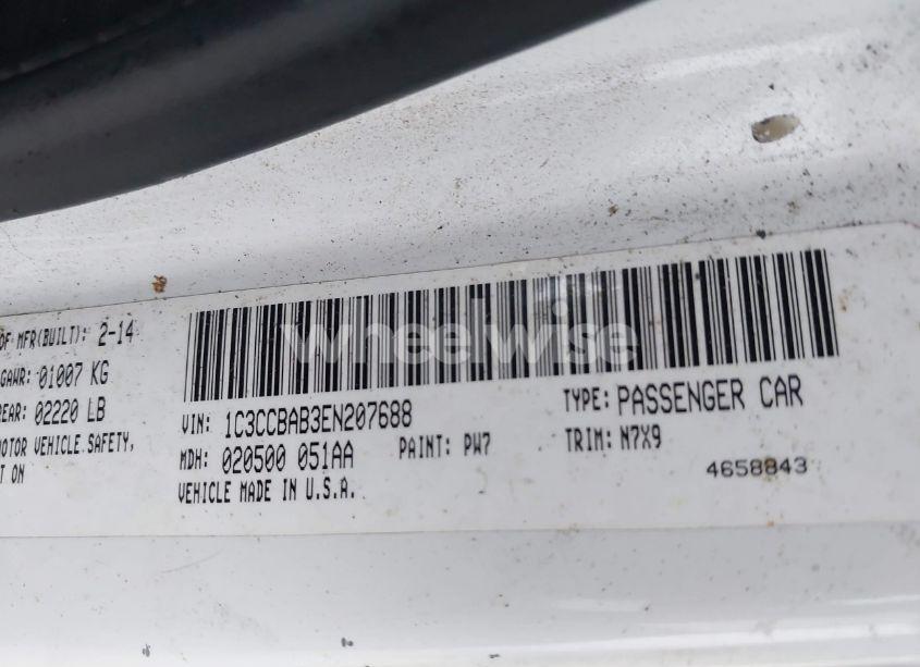 Photo 9 of 2014 Chrysler 200 LX (VIN 1C3CCBAB3EN207688)