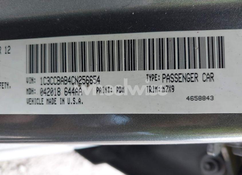 Photo 9 of 2012 Chrysler 200 LX (VIN 1C3CCBAB4CN256654)