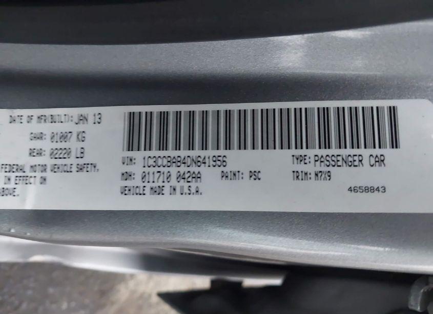 Photo 9 of 2013 Chrysler 200 LX (VIN 1C3CCBAB4DN641956)