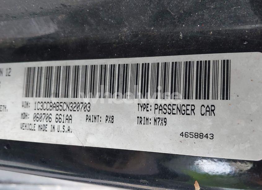 Photo 9 of 2012 Chrysler 200 LX (VIN 1C3CCBAB5CN320703)