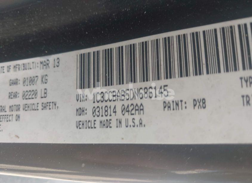 Photo 9 of 2013 Chrysler 200 LX (VIN 1C3CCBAB5DN686145)