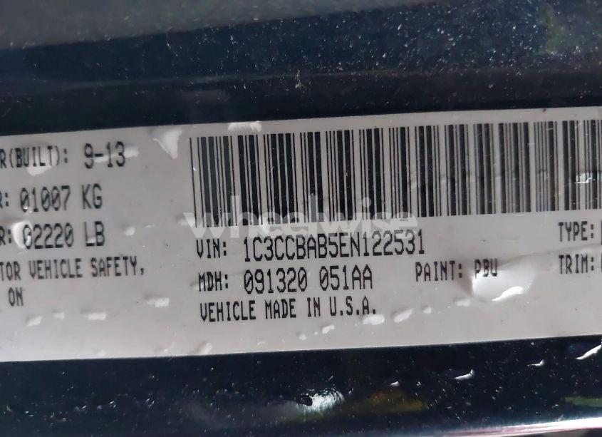 Photo 9 of 2014 Chrysler 200 LX (VIN 1C3CCBAB5EN122531)