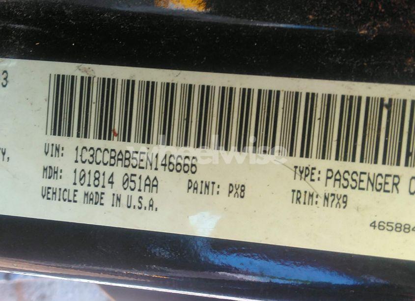 Photo 9 of 2014 Chrysler 200 LX (VIN 1C3CCBAB5EN146666)