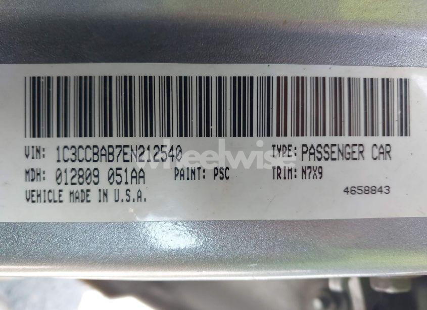 Photo 9 of 2014 Chrysler 200 LX (VIN 1C3CCBAB7EN212540)