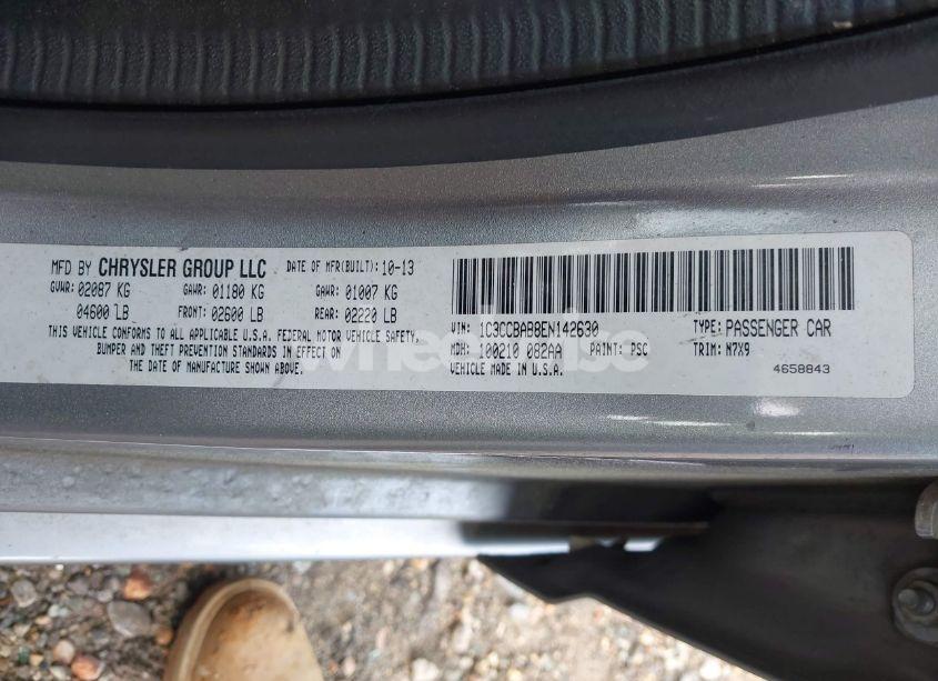 Photo 9 of 2014 Chrysler 200 LX (VIN 1C3CCBAB8EN142630)