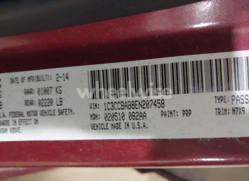 Photo 9 of 2014 Chrysler 200 LX (VIN 1C3CCBAB8EN207458)