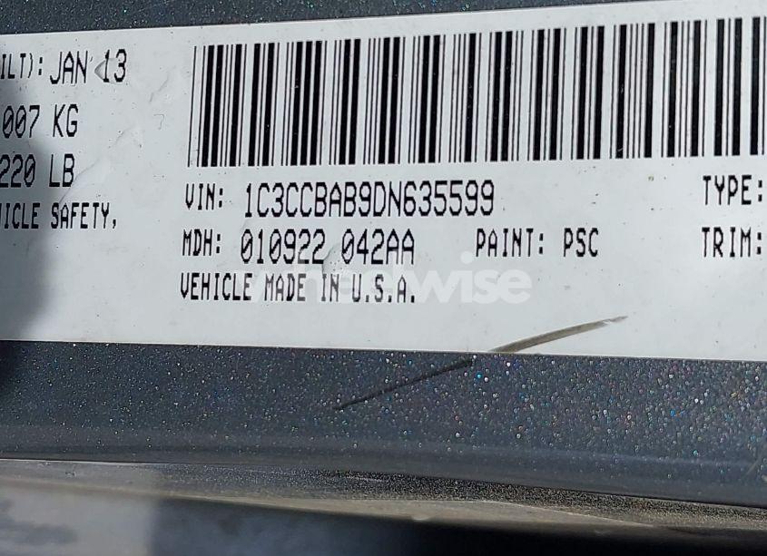 Photo 9 of 2013 Chrysler 200 LX (VIN 1C3CCBAB9DN635599)