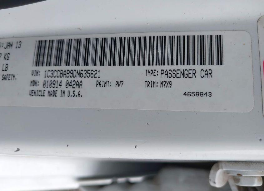 Photo 9 of 2013 Chrysler 200 LX (VIN 1C3CCBAB9DN635621)