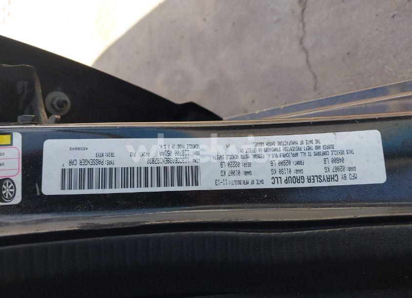 Photo 9 of 2014 Chrysler 200 LX (VIN 1C3CCBAB9EN167830)