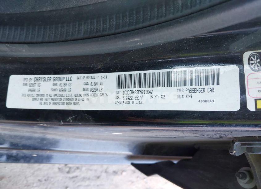 Photo 9 of 2014 Chrysler 200 LX (VIN 1C3CCBAB9EN211647)