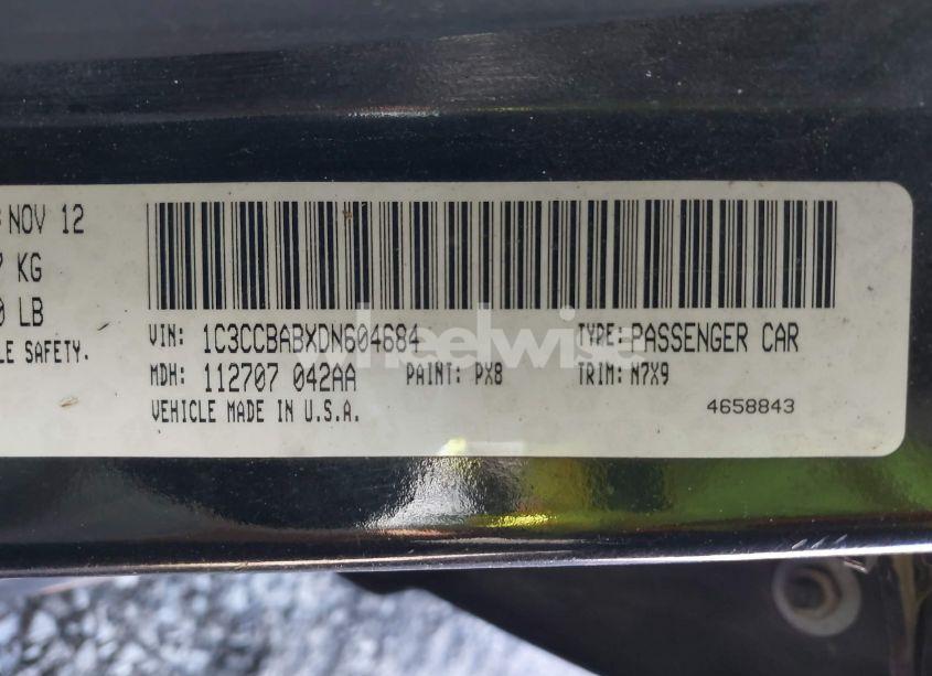 Photo 9 of 2013 Chrysler 200 LX (VIN 1C3CCBABXDN604684)