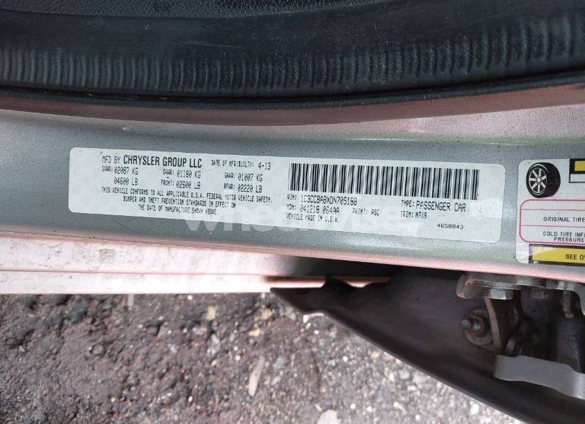 Photo 9 of 2013 Chrysler 200 LX (VIN 1C3CCBABXDN705188)