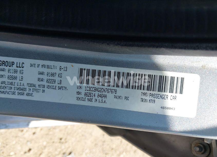 Photo 9 of 2013 Chrysler 200 LX (VIN 1C3CCBAG2DN767678)