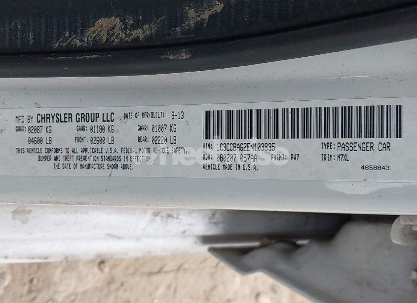 Photo 9 of 2014 Chrysler 200 LX (VIN 1C3CCBAG2EN103835)