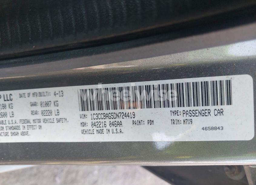 Photo 9 of 2013 Chrysler 200 LX (VIN 1C3CCBAG5DN724419)