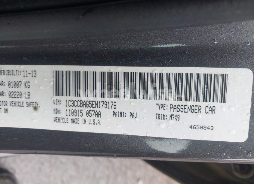 Photo 9 of 2014 Chrysler 200 LX (VIN 1C3CCBAG5EN179176)