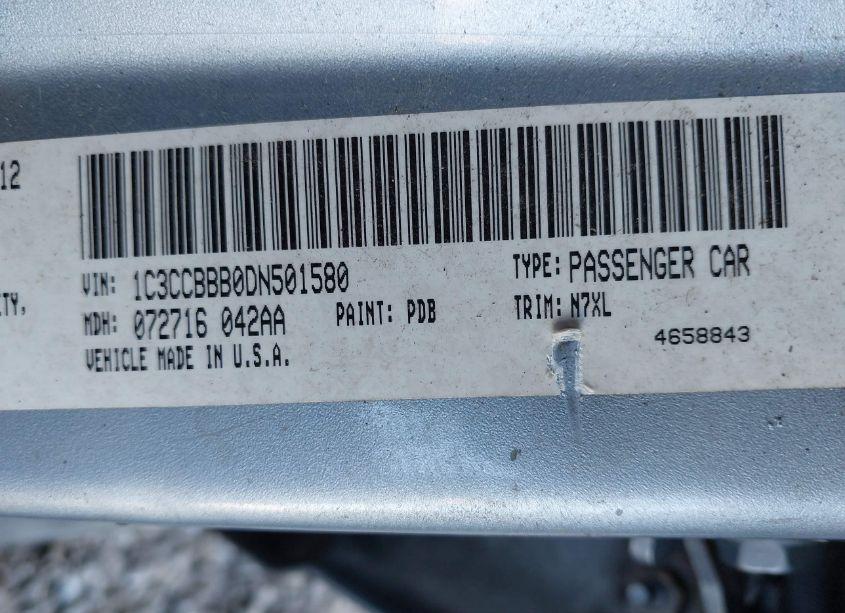 Photo 9 of 2013 Chrysler 200 TOURING (VIN 1C3CCBBB0DN501580)