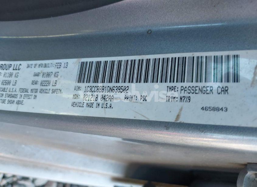 Photo 9 of 2013 Chrysler 200 TOURING (VIN 1C3CCBBB1DN639502)