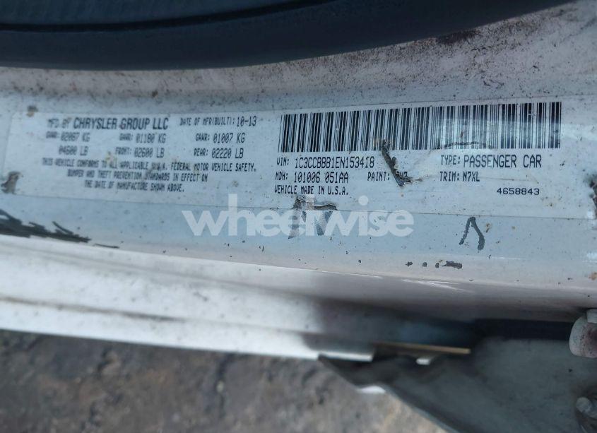 Photo 9 of 2014 Chrysler 200 TOURING (VIN 1C3CCBBB1EN153418)