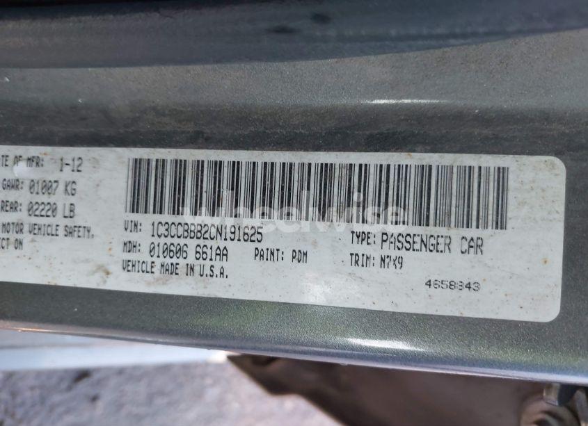 Photo 9 of 2012 Chrysler 200 TOURING (VIN 1C3CCBBB2CN191625)