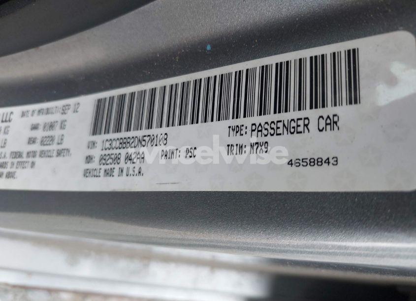 Photo 9 of 2013 Chrysler 200 TOURING (VIN 1C3CCBBB2DN570108)