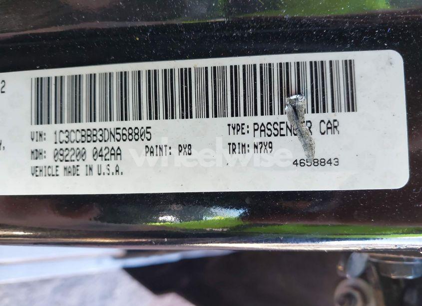 Photo 9 of 2013 Chrysler 200 TOURING (VIN 1C3CCBBB3DN568805)