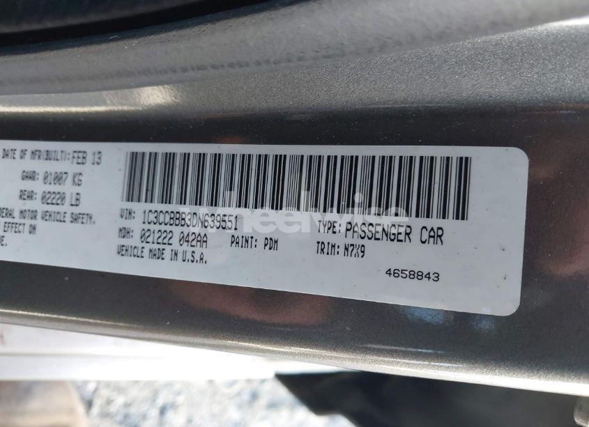 Photo 9 of 2013 Chrysler 200 TOURING (VIN 1C3CCBBB3DN639551)