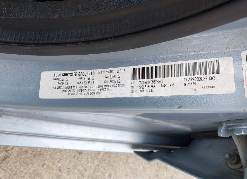 Photo 9 of 2013 Chrysler 200 TOURING (VIN 1C3CCBBB4DN573530)